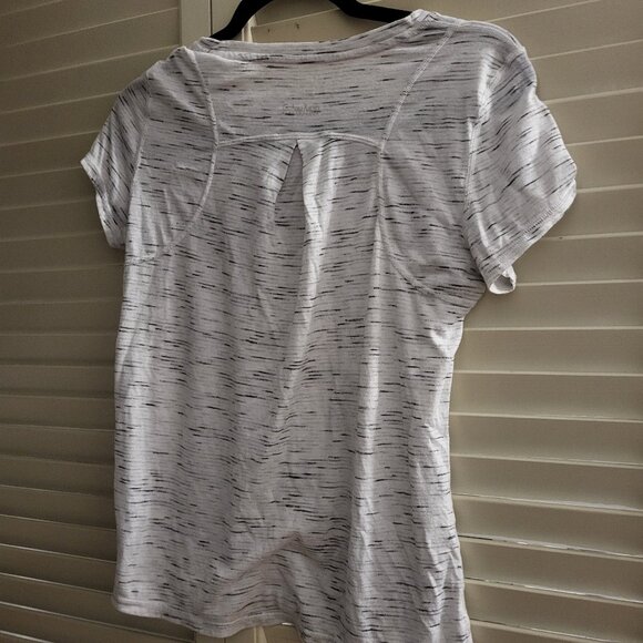 Women's Calvin Klein White and Grey Performance Tee Small - Picture 2 of 3